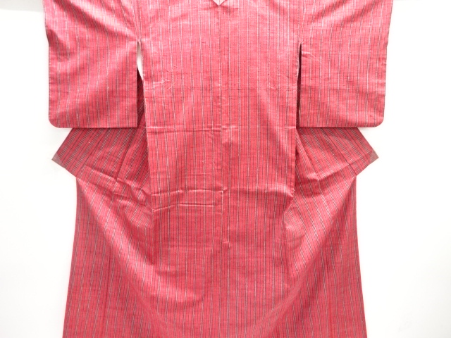JAPANESE KIMONO / TSUMUGI / WOVEN STRIPES